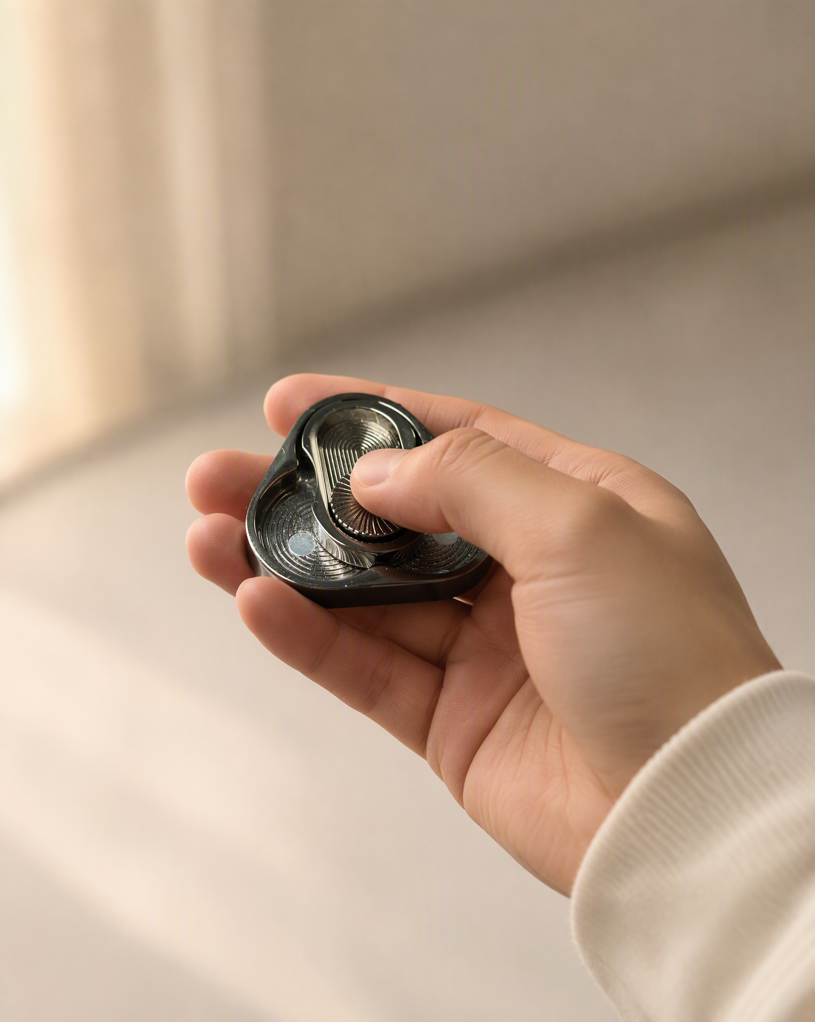 Stainless Steel Triangle Fidget Toy — Stress Relief at Your Fingertips