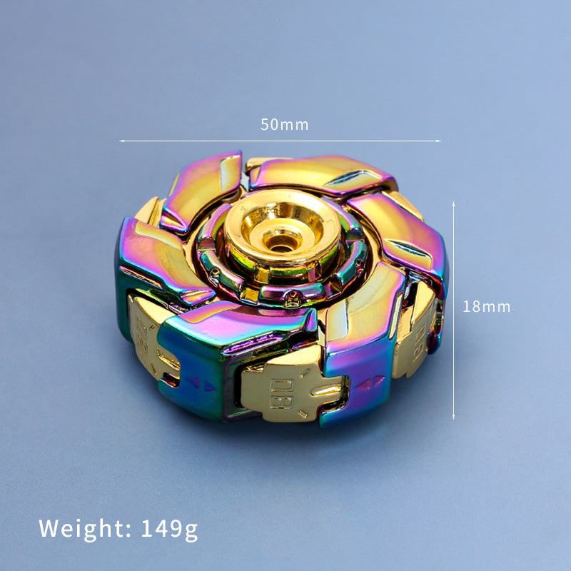 Spinning Battle Top – Armored EDC Fidget Toy, 4.5cm, 7 Colors