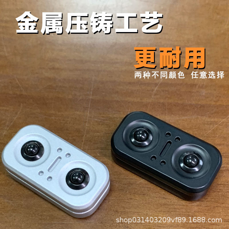 Metal push card stress relief toy