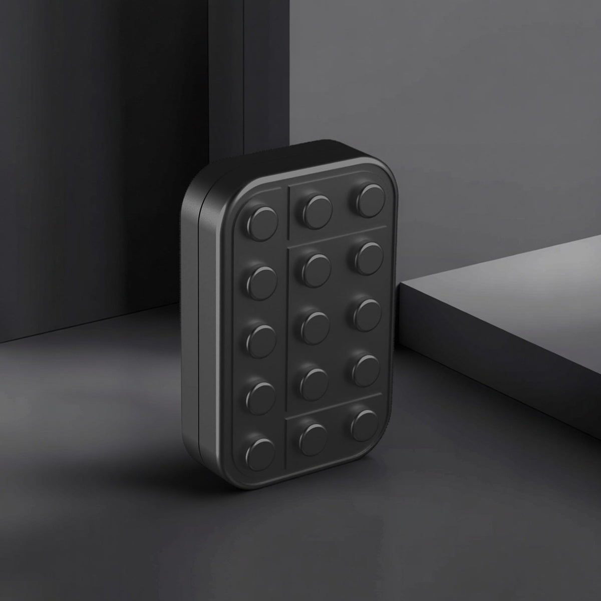 Magnetic Fidget Slider – Brick-Shaped Metal EDC, Smooth Glide, 74g