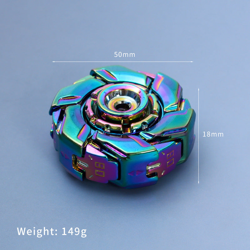 Spinning Battle Top – Armored EDC Fidget Toy, 4.5cm, 7 Colors