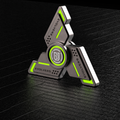 EVOLVERS Metal Fidget Spinner – Tri-Arm EDC, Glow-in-the-Dark, 120g