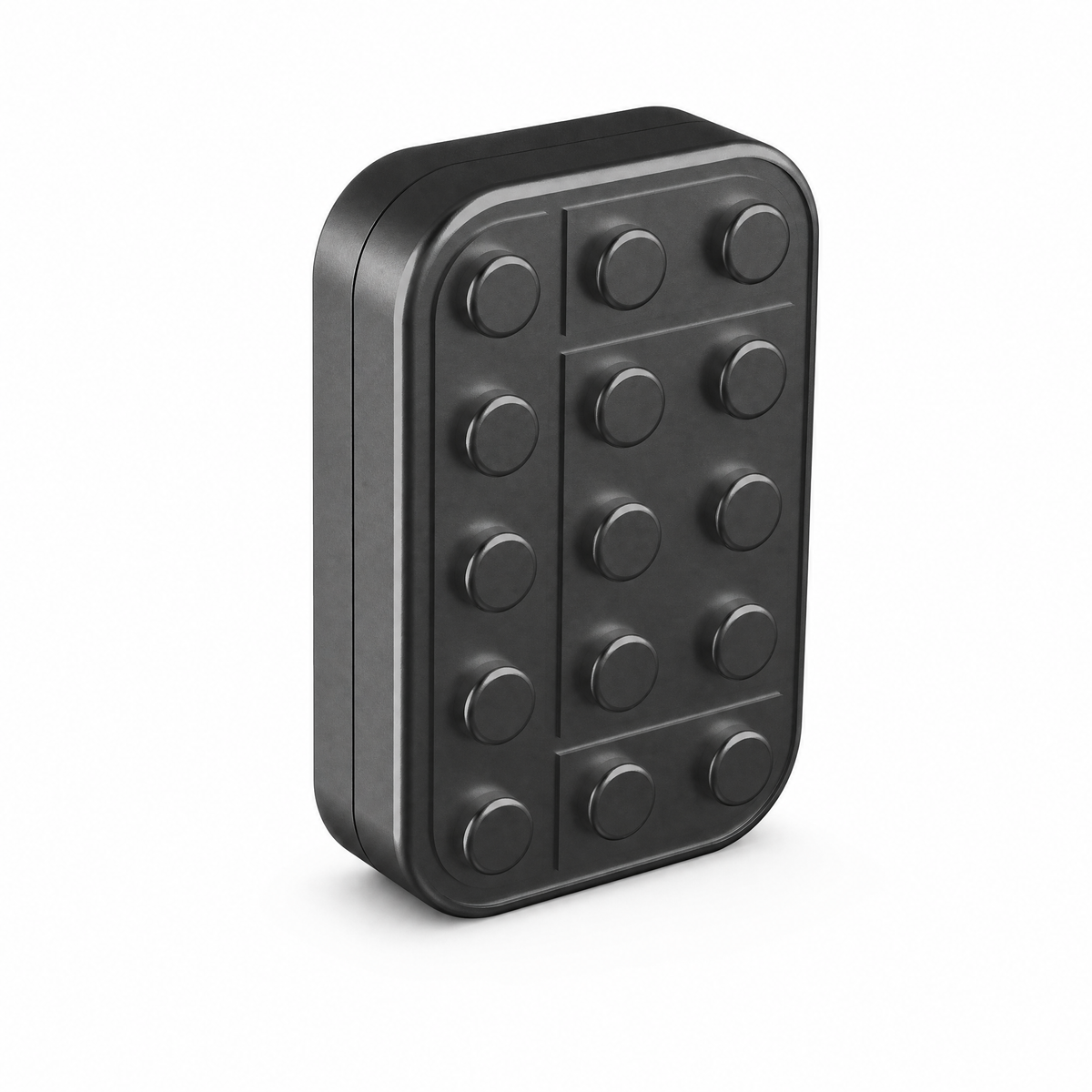 Magnetic Fidget Slider – Brick-Shaped Metal EDC, Smooth Glide, 74g
