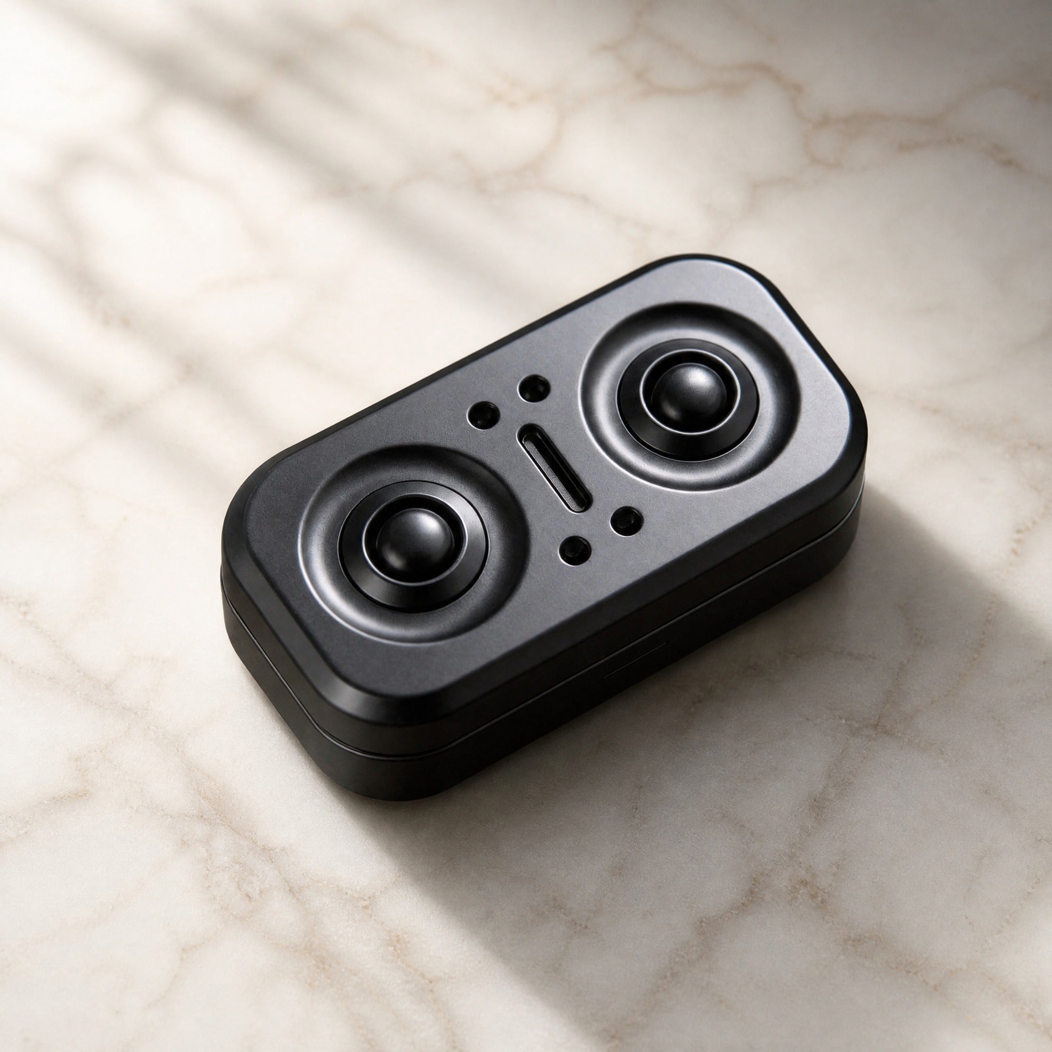 Controller fidget toy on marble surface