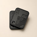 King of Hearts metal fidget slider 2 layers black