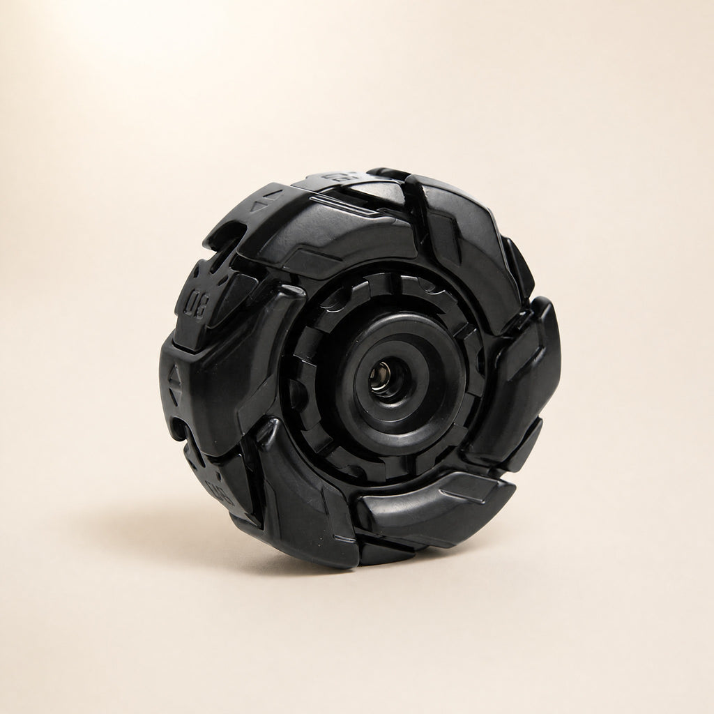 Spinning battle top black armored EDC