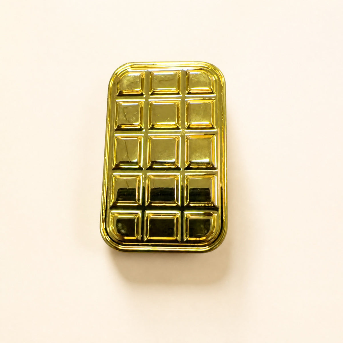 Gold metal fidget slider grid bar
