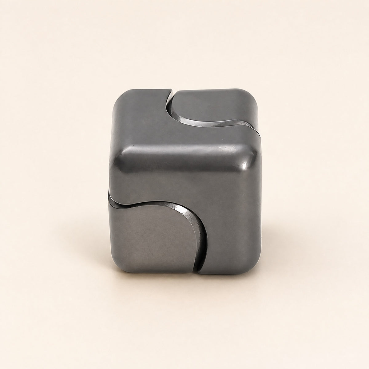 Metal fidget cube interlocking solid iron