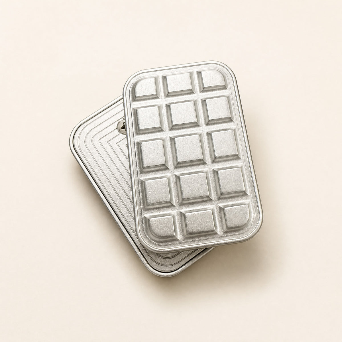 Matte Silver metal fidget slider grid bar