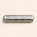 Pill fidget bar silver metal EDC keychain